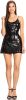 Adult Female Costumes to Hire - Sequin Black dress - Short - Medium